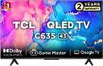 TCL 108 cm (43 inches) 4K Ultra HD Smart QLED Google TV 43C635