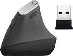microware Right Hand Wireless Mouse, Advance 2.4G USB Vertical Ergonomic Mouse