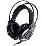 HP H100 Wired Headset with Mic (Black, Over the Ear)