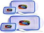 SKI LOCK N SEAL (800)ML and (550)ML 4 Containers Lunch Box  (800 ml)