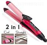 HOMEVILLA 2 In 1 Hair Beauty Set Curl & Straight 2 In 1 Hair Beauty Hair Straightener Hair Straightener  