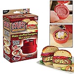 CruX Stufz Stuffed Burgers Patty Maker Hamburger Meat Press Machine Kitchen Cookware