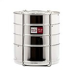 KCL Stainless Steel Cooker Separator Suitable for 12 litres Prestige Cooker Outer Lid (4 Containers)
