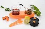 Yug Creation Multipurpose Dining Set Jar and Tray Holder,Spices Jar - 2pc-Random color-UC-101