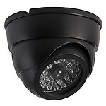 GBEX Realistic Looking Dummy Security CCTV Camera with Flashing Red LED Light for Office and Home