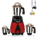Su-mix NBTLBREP21 600-Watt Mixer Grinder with 3 Jars and Free 200W Hand Blender (1 Wet Jar, 1 Dry Jar and 1 Chutney Jar)