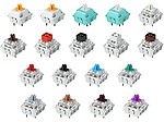 Glorious MX Switch Tester/Sample Pack for Mechanical Keyboards Includes: 14 Gateron/Kailh Switches + O-Rings