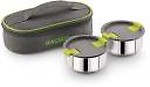 Magnus Olive-2 Steam Lock Airtight Stainless Steel Container Lunch Pack