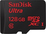 SanDisk Ultra 128 GB MicroSDXC Class 10 80 MB/s Memory Card