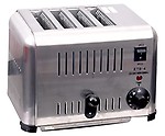 Malabar Bread Toaster 4 Slice Auto Pop Up, High Grade Stainless Steel pop-up Commercial Bread Toaster (4-Sl)