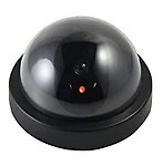 Ghelani Dummy Fake Security CCTV Dome Camera with Flashing Red Led Light