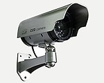 OBIXO Realestic Looking Dummy Drum Shaped CCTV Security Camera with Flashing Red Light