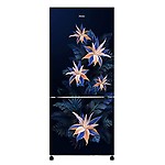 Haier 256L 2 Star Frost-Free Double Door Refrigerator (HRB-2763CMT-E, Marine Tropical,8 in 1 Convertible-Bottom Freezer)