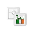 Ireland National Flag Green Pattern PBT Keycaps for Mechanical Keyboard White OEM No Marking Print