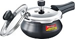 Prestige Deluxe Duo Plus Hard Anodised 3.3 L Pressure Cooker with Induction Bottom 