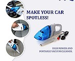 Powerful Suction 12V Portable Multifunctional Vacuum Cleaner for Car and Home Wet and Dry