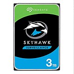 Seagate Skyhawk 3TB Surveillance Hard Drive SATA 6Gbs 64MB Cache 3.5-'' Internal Drive (ST3000VX010)