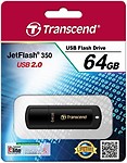 Transcend JetFlash 350 64GB USB 2.0 Pen Drive