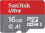 SanDisk Ultra 16GB MicroSD Card Class 10 98 MB/s Memory Card