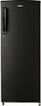 Haier 242 L Direct Cool Single Door 3 Star Refrigerator  (Black Brushline, HED-24TKS)