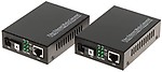 Hanutech Fiber To Ethernet RJ45 Media Converter 10/100Mbps Base-Tx To 100Base-Fx SMSF 20KM - 1 Pair