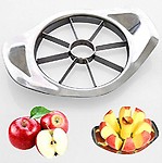 Anirdesh Heavy Duty Stainless Steel Vegetable, Melons & Fruit Cutter Slicer Chopper Masher Dicer Apple Slicer in Plastic