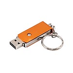 Shayaan Mini USB2.0 Flash Stick Memory PC Pen Drive Storage Swivel Key Chain Design Gold 32GB