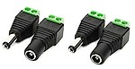CARE 'N' TOUCH (2 Set Screw Fastening Type Male and Female DC Power Plug-Connector (2 Male + 2 Female)
