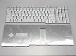 Silver Laptop Keyboard Compatible for Toshiba Satellite L350 L355 L500 L505 L583 Series