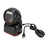 QR Barcode Reader, Plug and Play CMOS 617nm Red LED ABS Material Barcode Scanner 1D for Supermarkets