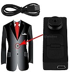 Spy Camera Mini Pocket Button .Hidden Spy Video Camera with Motion Detection 1280x480p HD. Recording