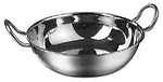 Bhalaria Cookware Stainless Steel Induction Based Kadai 22cm- (No-11)