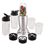 Cookwell Bullet Mixer Grinder, 600W, Push + Knob Modes (5 Jars, 3 Blades, Ful)