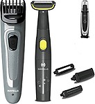 Havells GS6555 - Beard Trimmer, Body Groomer and Nose Trimmer, 3-in-1 Grooming Kit to Take Care of All Your Grooming Needs