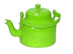 King International Aluminium Tea Kettle Green Colour 9 cm Set of 1 Piece