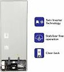 Haier 256 L 2 Star Inverter Frost-Free Double Door Refrigerator (HRB-2763BKS-E, Black Brushline, Bottom)