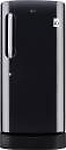 LG 215 L Direct Cool Single Door 5 Star (2020) Refrigerator with Base Drawer  (Ebony Sheen, GL-D221AESZ)