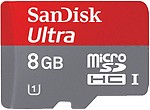 SanDisk Ultra 8 GB MicroSDHC Class 10 48 MB/s Memory Card