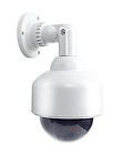 SPJ ENTERPRISE Dummy Speed Dome Camera Waterproof CCTV Imitation Security Fake Dummy Camera with Flashing LED Light