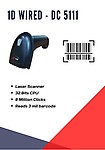 Dcode1D-DC5111 Wired Hand Held Barcode Scanner (Black Set 1)