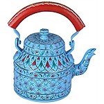 Kaushalam Hand Painted Teakettle - "Blue Lagoon"Weight: 500grams