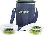 Borosil Klip N Store Microwavable Containers, 400ml, Set of 3