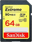 SANDISK Extreme 64 GB SD Card Class 10 90 MB/s Memory Card