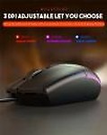 PSYCHE Wired Gaming Mice Mouse USB RGB Backlit Light for PC Laptop Computer Wired Optical Gaming Mouse  (USB 2.0)