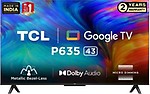 TCL 108 cm (43 inches) Metallic Bezel-Less Series 4K Ultra HD Smart LED Google TV 43P635