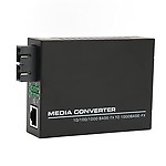 Fast Gigabit Ethernet Media Converter, Home Single Mode Dual RJ45SC Media Converter(EU Plug)