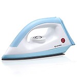Candes EI110 Light Weight Electric Dry Iron White 100% Non Stick Teflon Coating (1 Years Warranty)