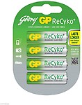 Godrej GP AA Recyko-2100 mAh Ready to Use Rechargeable Battery (Pack of 4)