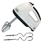 KIDINGTON 260W Hand Mixer with 7 Speed Control & Detachable Stainless Finish Beater & Whisker