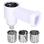 Food Mixer Parts, Potato Cutter Stainless Steel Kitchen Supplies Meat Grinder Parts with Three Specifications of Blade for Food
